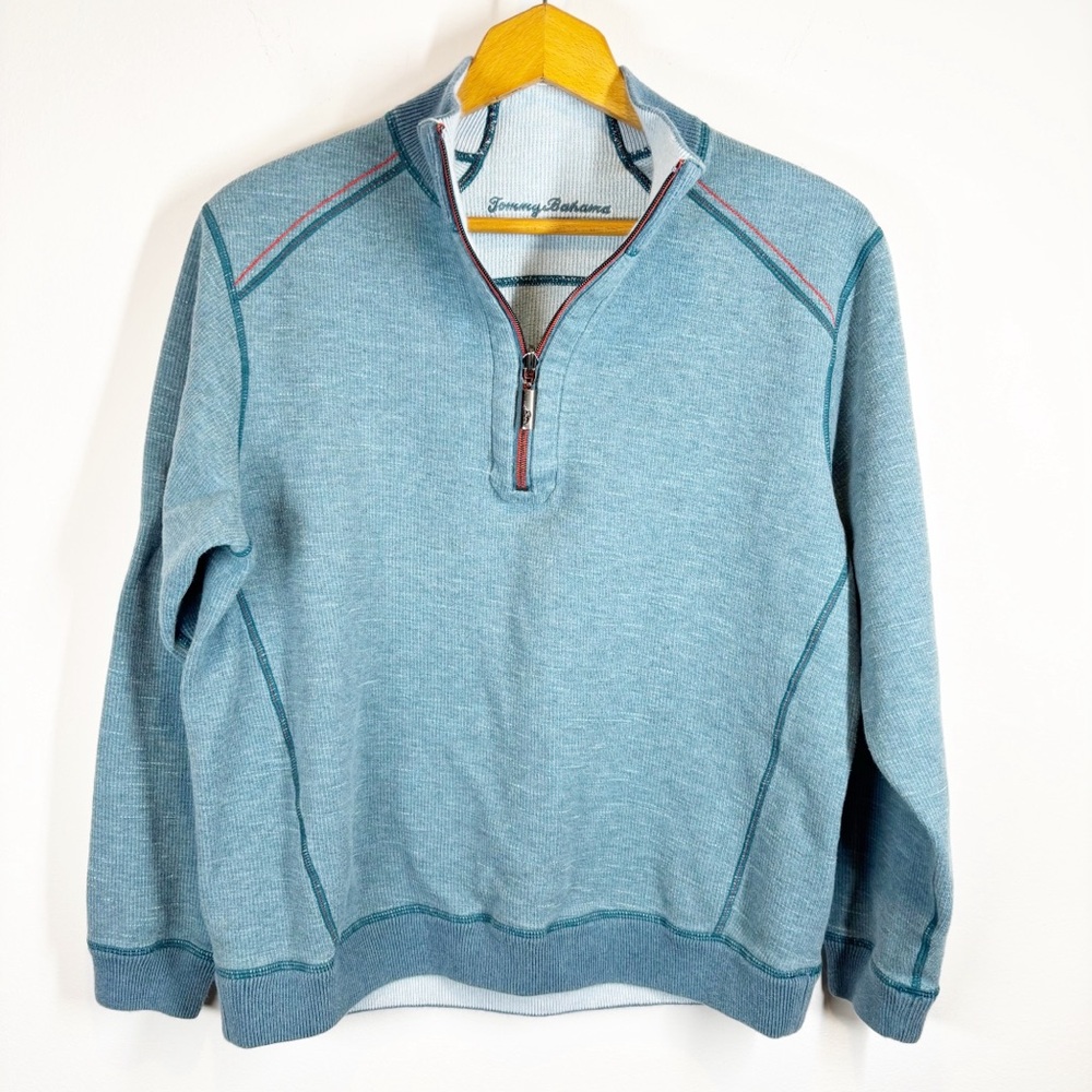 Tommy Bahama Reversible Quarter Zip Sweater